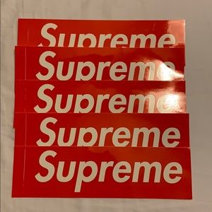supreme logo stickers